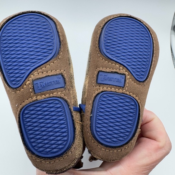 Baby Buckers Twister Cowboy Boots Baby Size infant Brown Western Soft Bottom - Picture 5 of 8